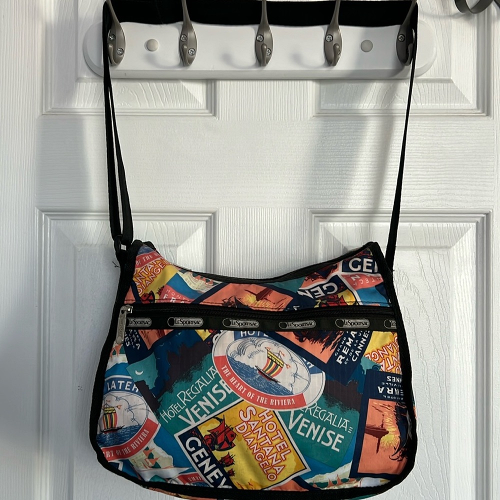 LeSportSac Regalia Print Crossbody Messenger Bag
